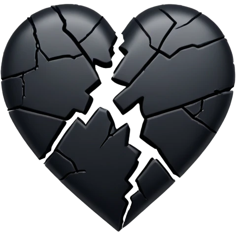 black broken heart emoji  emoji