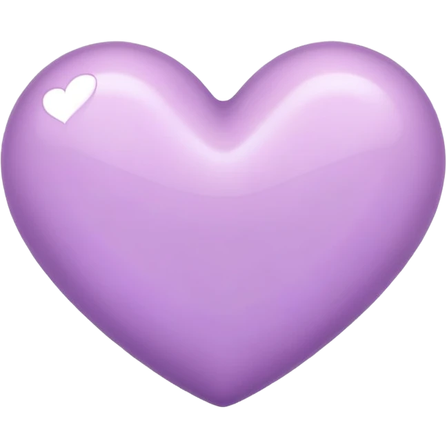 Lilac heart emoji