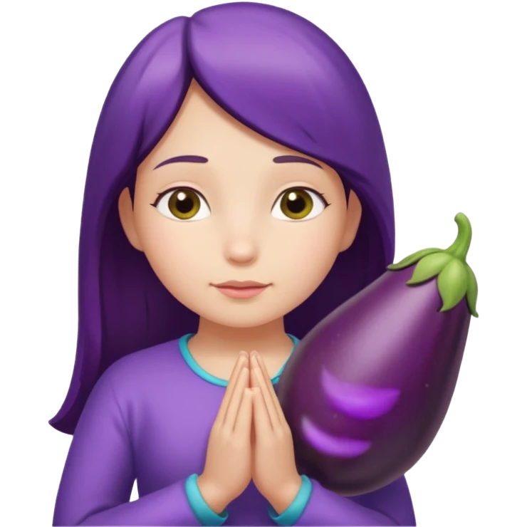girl in underwear praying to 🍆 emoji