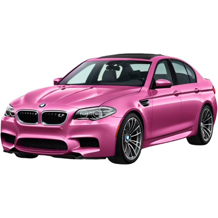Bmw m5 Car that is pink and cute  emoji