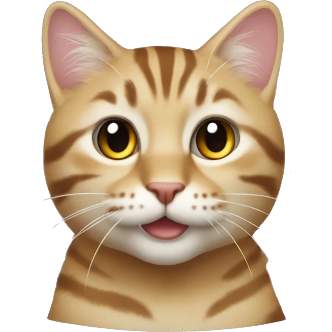 Кошка в новогоднем свитере emoji