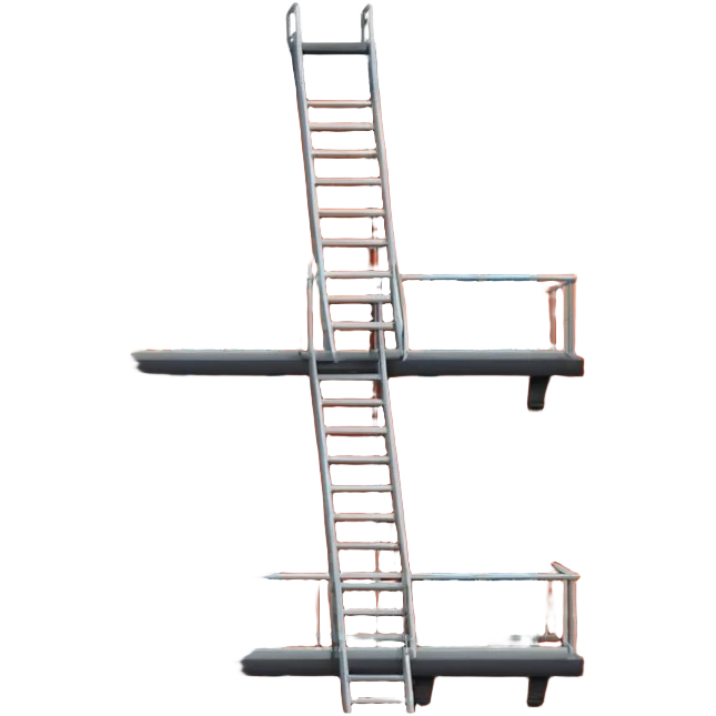 City balcony fire escape rooftop emoji