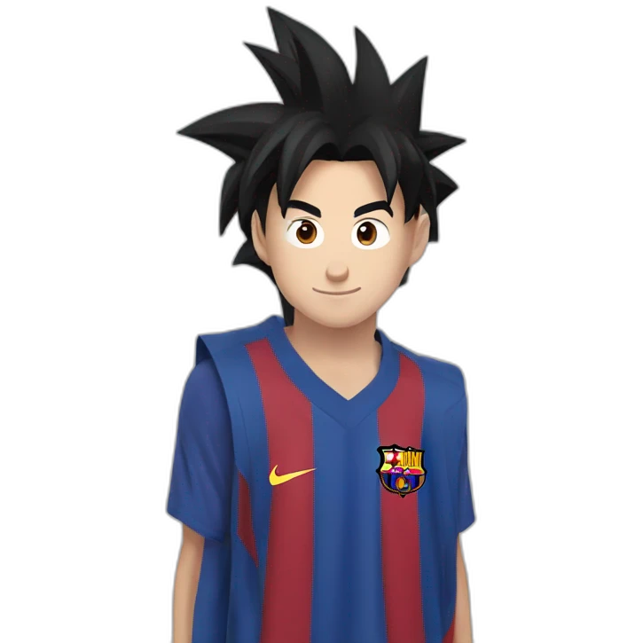 Goku and messi emoji