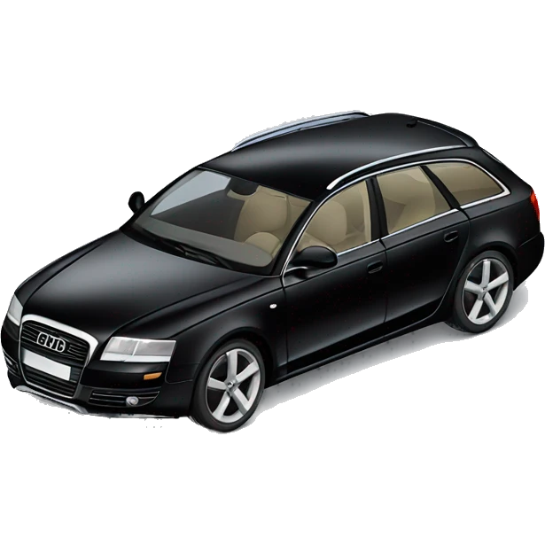 Black audi a6 c6 avant with black windows emoji
