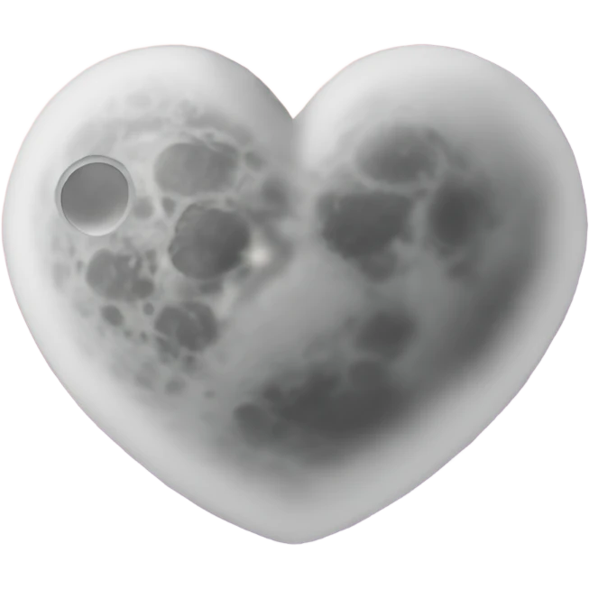heart shaped moon emoji