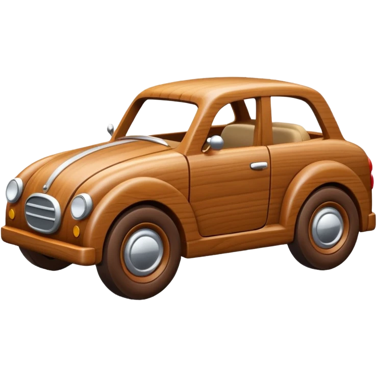 wood toy car emoji