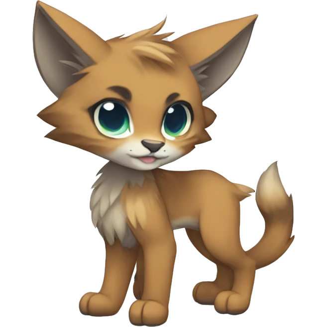 Anthropomorphic Furry-Sona-Fakemon Lynx-Caracal Full Body emoji