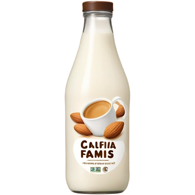 Califia farms barista blend almond milk emoji