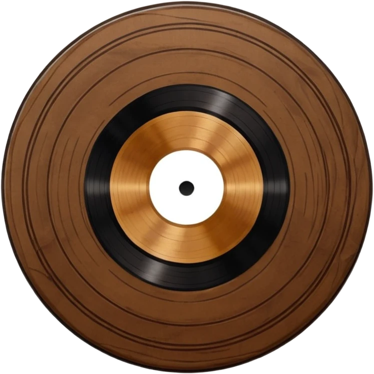 create a vinyl in wood texture emoji