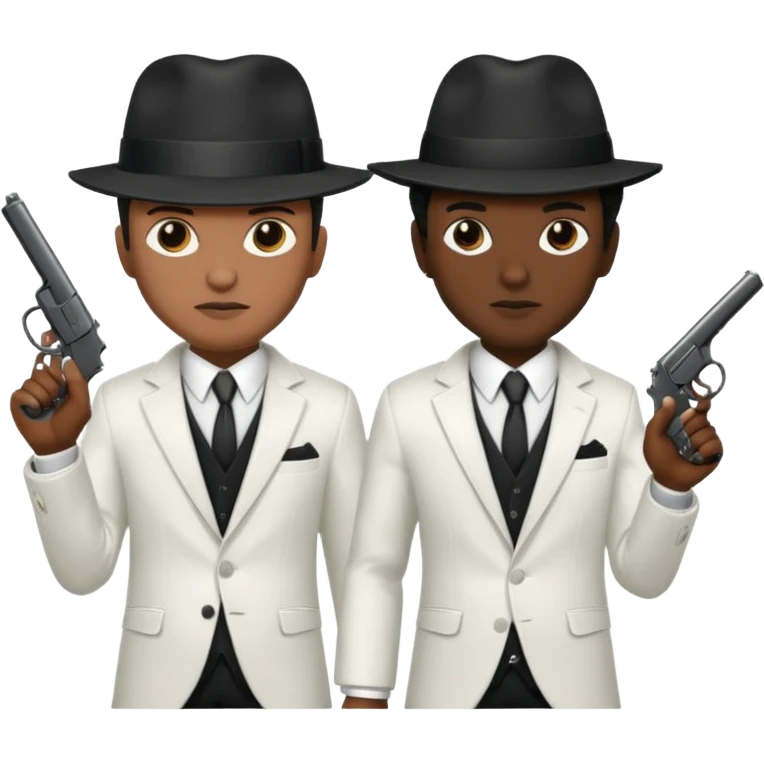 2 mafia members guns emoji