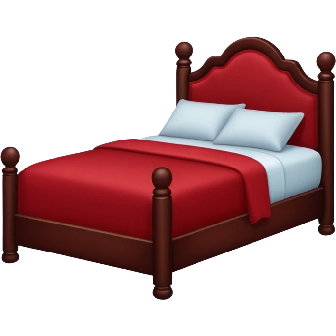 dark red bed emoji emoji