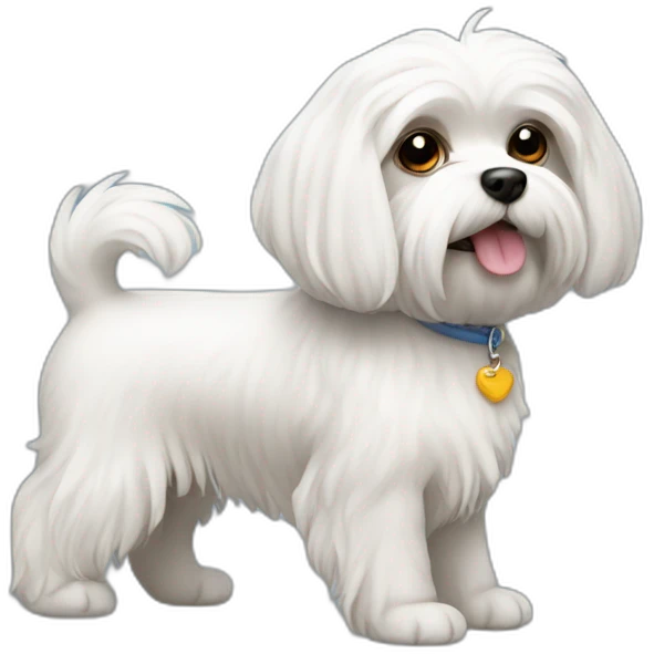 A Maltese dog emoji