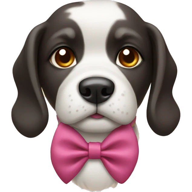 dog with bow emoji