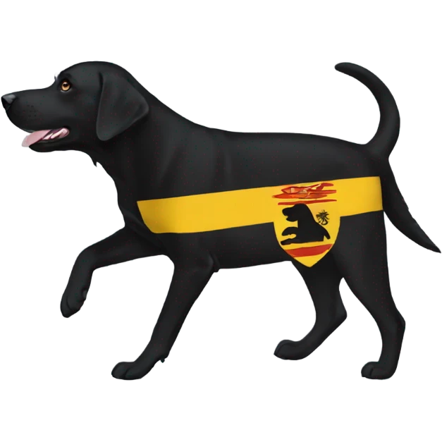 Black Labrador Chiefs flag emoji