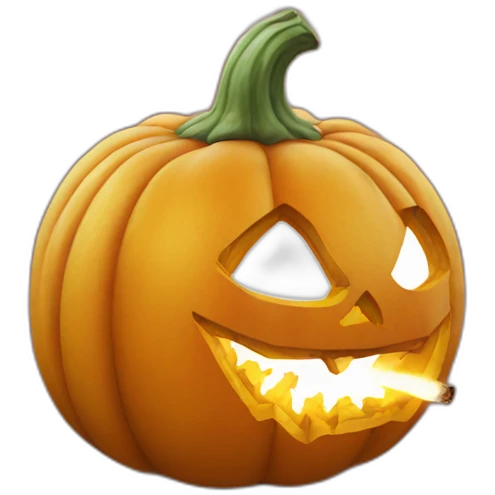 pumpkin smoking emoji