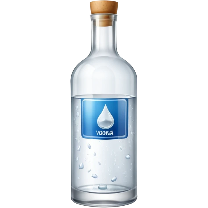 vodka bottle without ice emoji