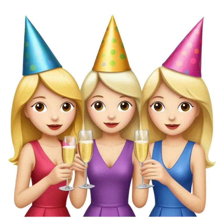 girls party in club emoji