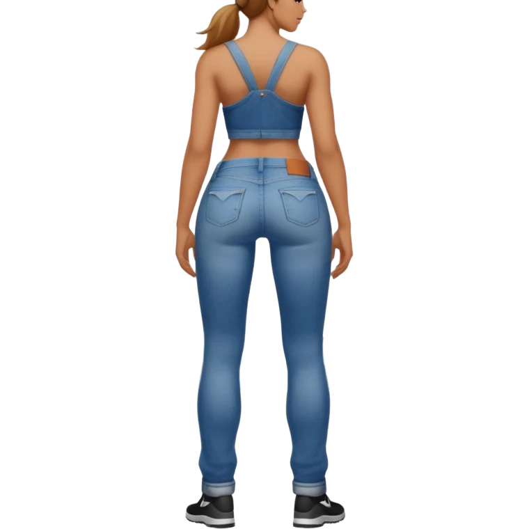 A hick on the butt emoji