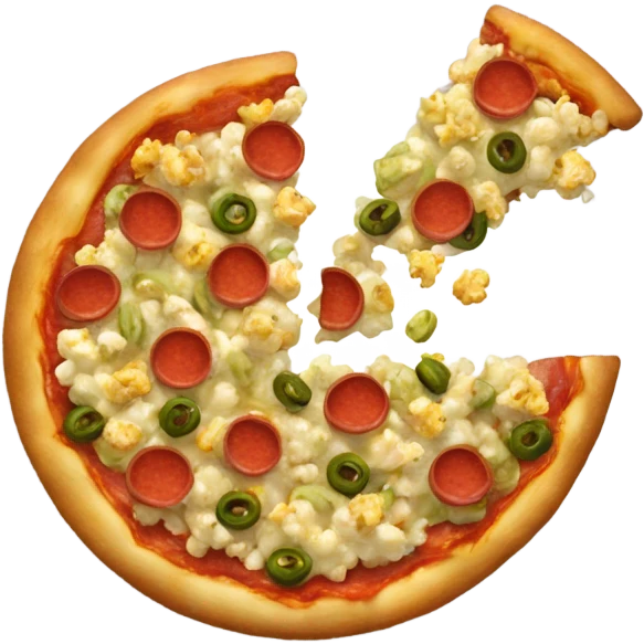 Pepperoni pickle popcorn pistachio papaya party pizza emoji