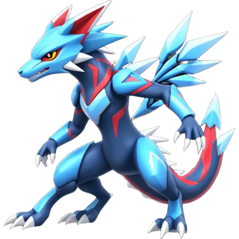 Futuristic Modern Zeraora-Dialga-Zoroark-fusion emoji