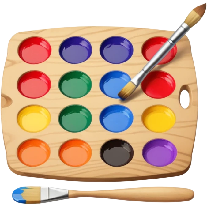 Palette with brush emoji