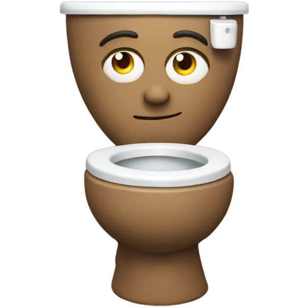 skibidi toilet wearing a human emoji