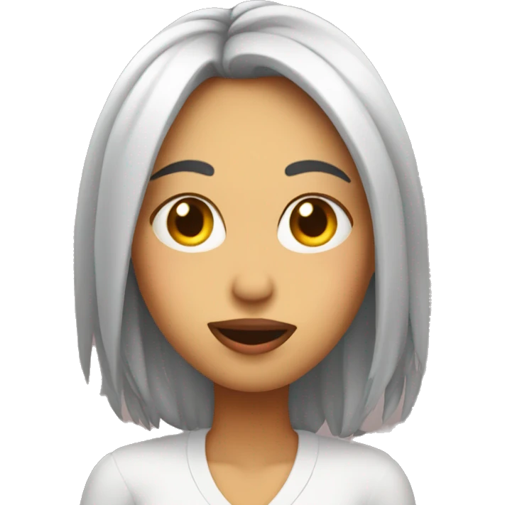 Chica durmiendo coquette emoji