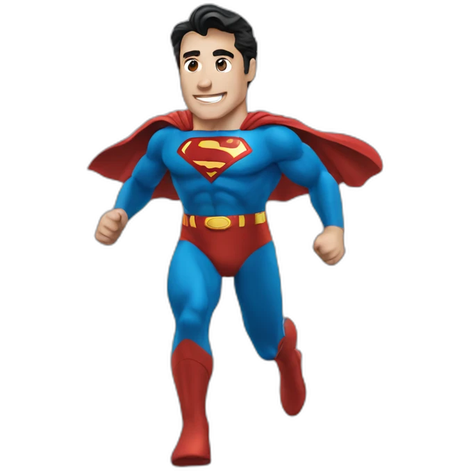 Superman is running emoji