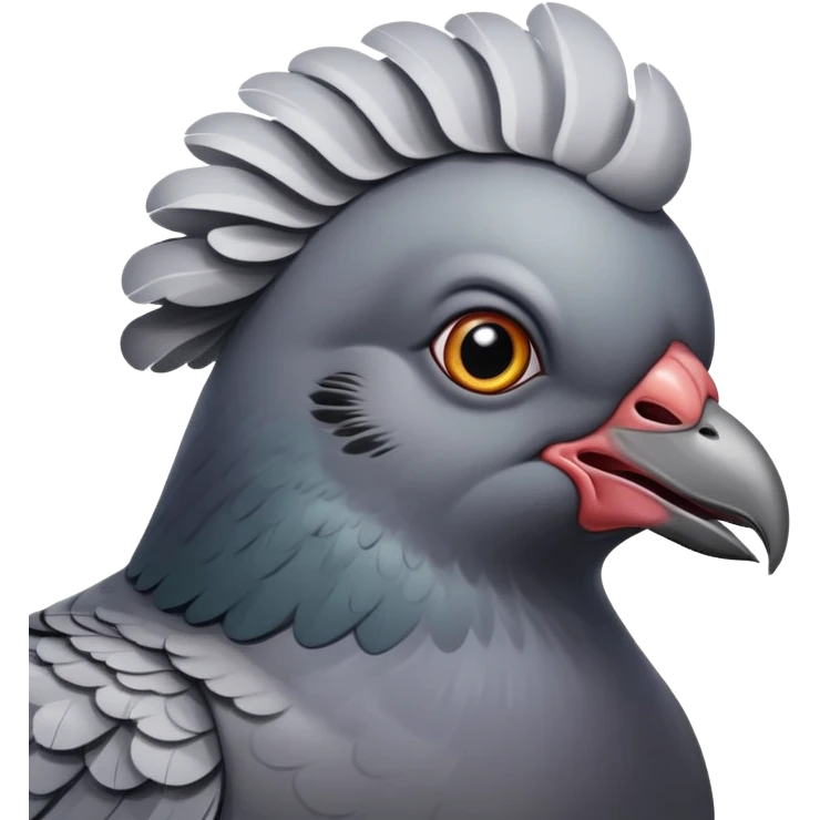 Angry pigeon emoji