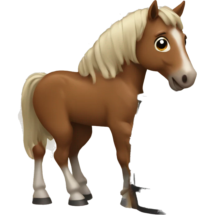 Horses turning barrel emoji