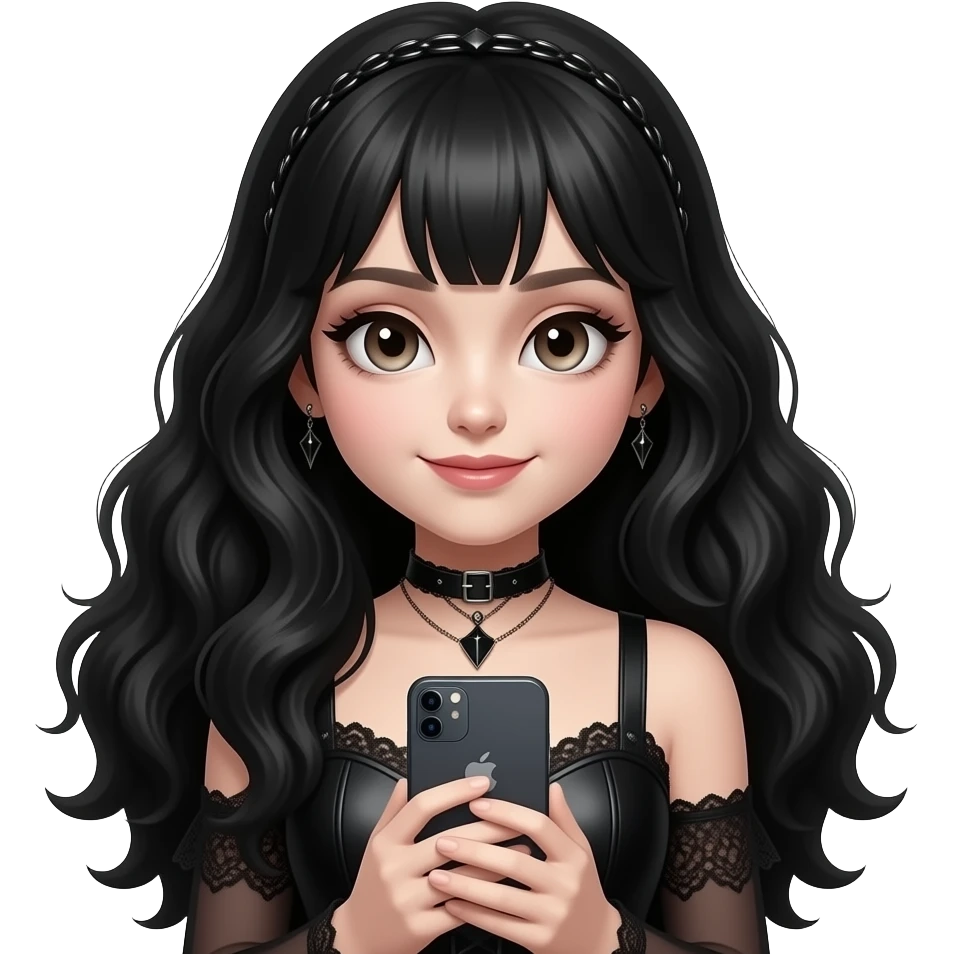 Gothic girl iphone emoji emoji
