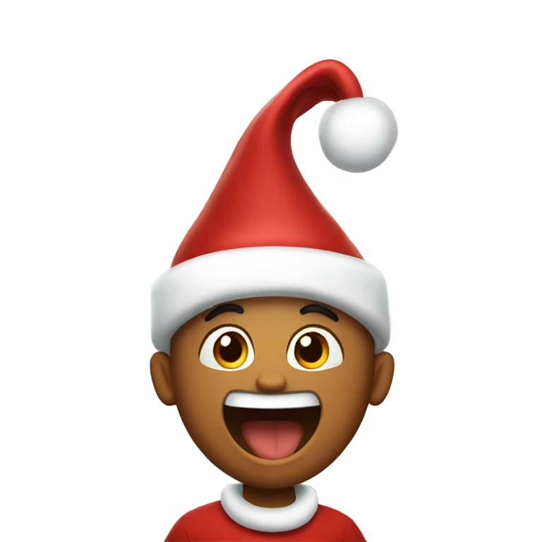 Excited about Christmas emoji