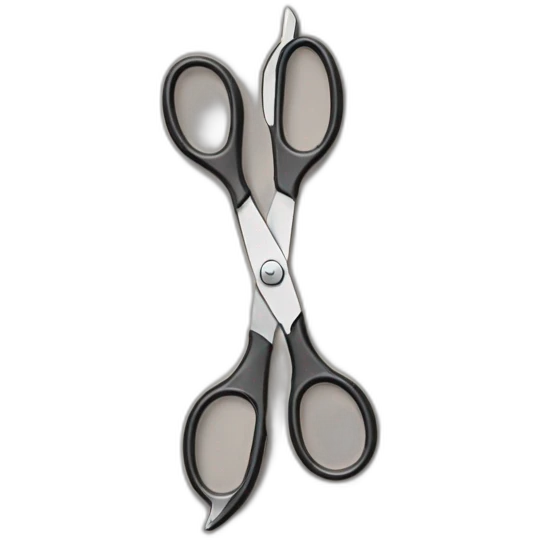 scissors are used to haircut emoji