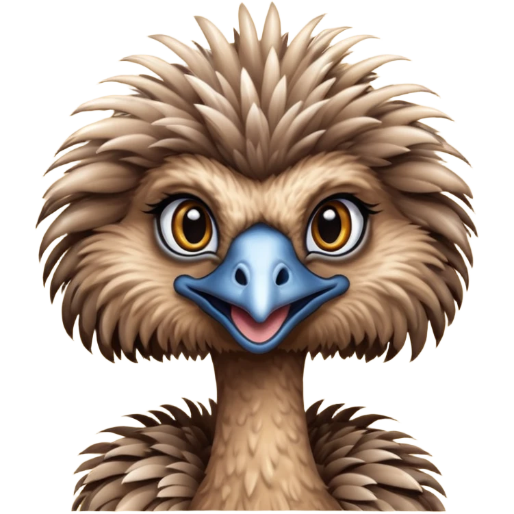 Female Emu emoji