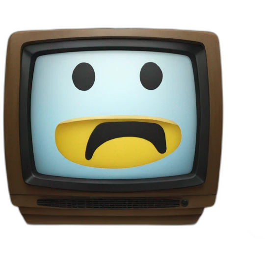 TV on a table emoji