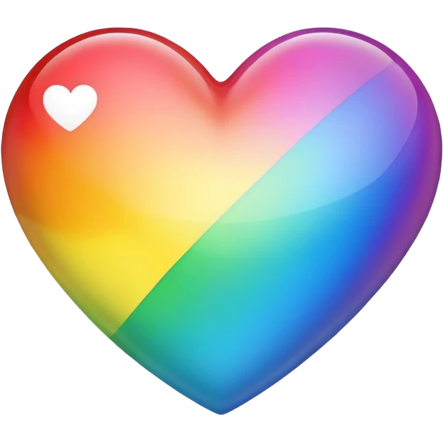 Pride heart rainbox emoji