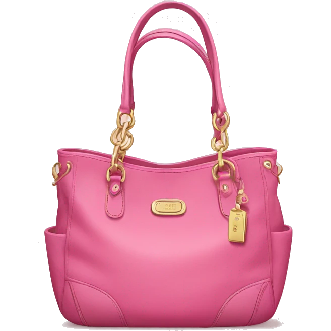 Pink coach bag emoji