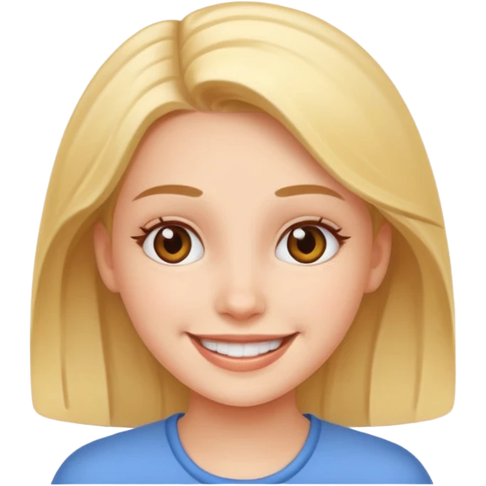 Girl smiling emoji