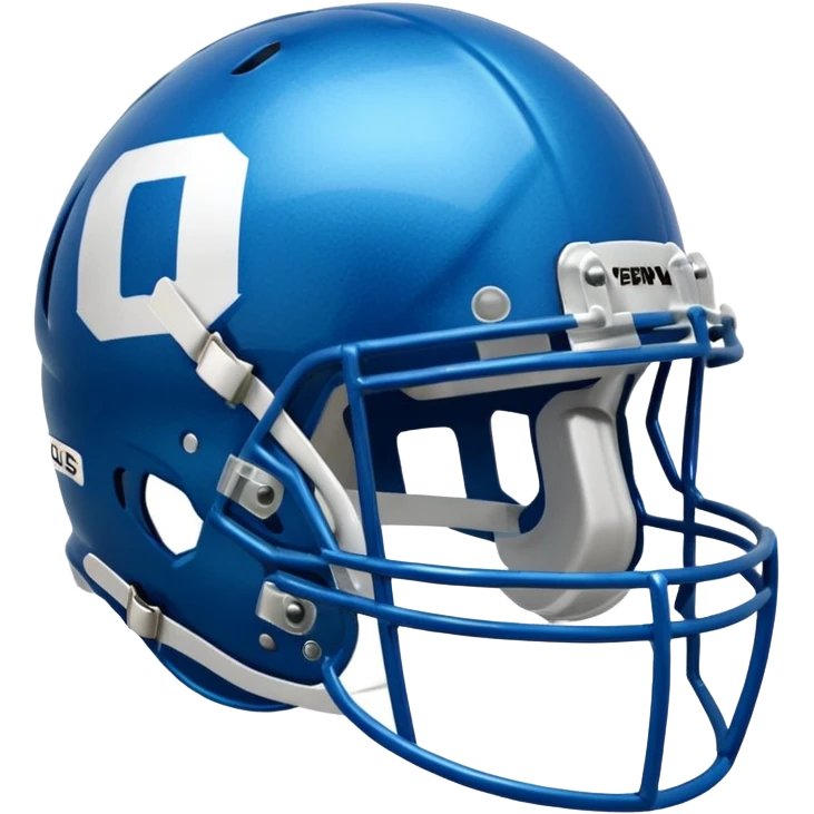 College football player helmet in blue color emoji