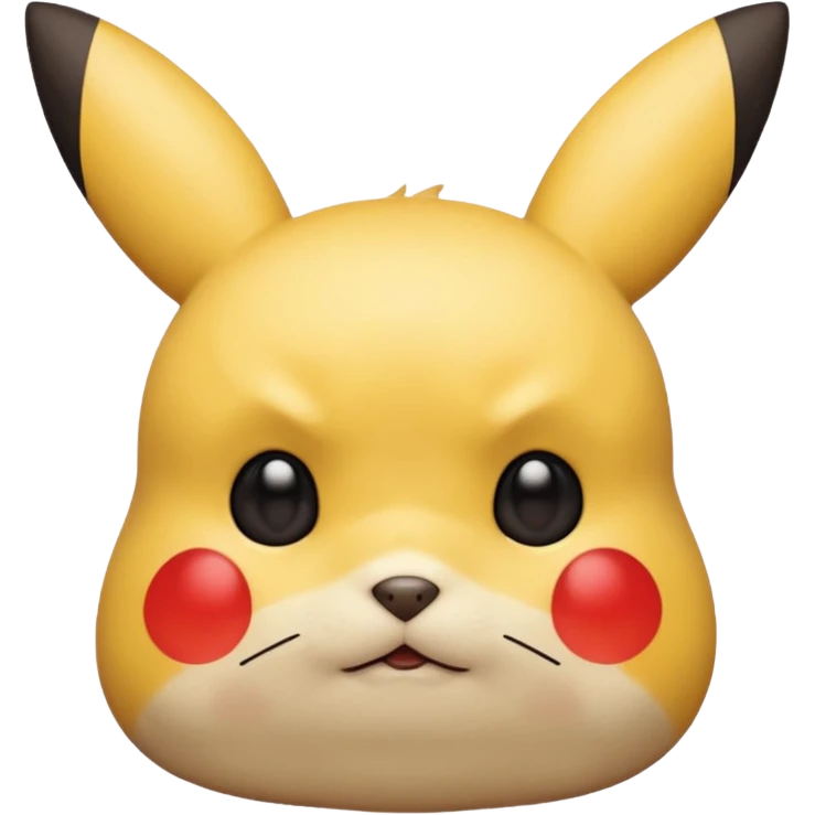 Un Pikachu qui et triste  emoji