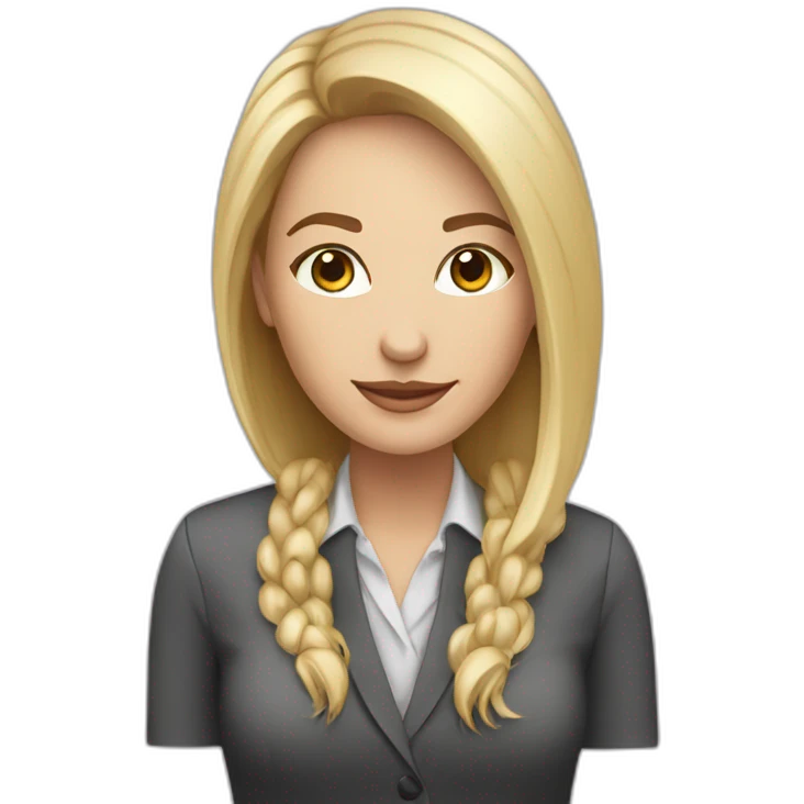 community manager woman caucasic emoji