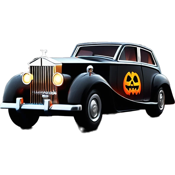    Hot wheels Darth Vader themed 1947 Rolls Royce scary Halloween monster rc car on  dark raining road  emoji