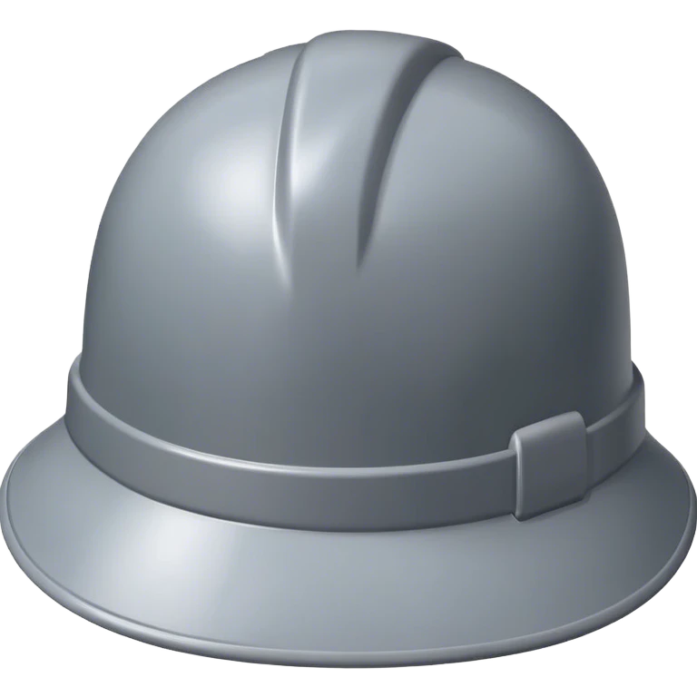  grey hard hat emoji