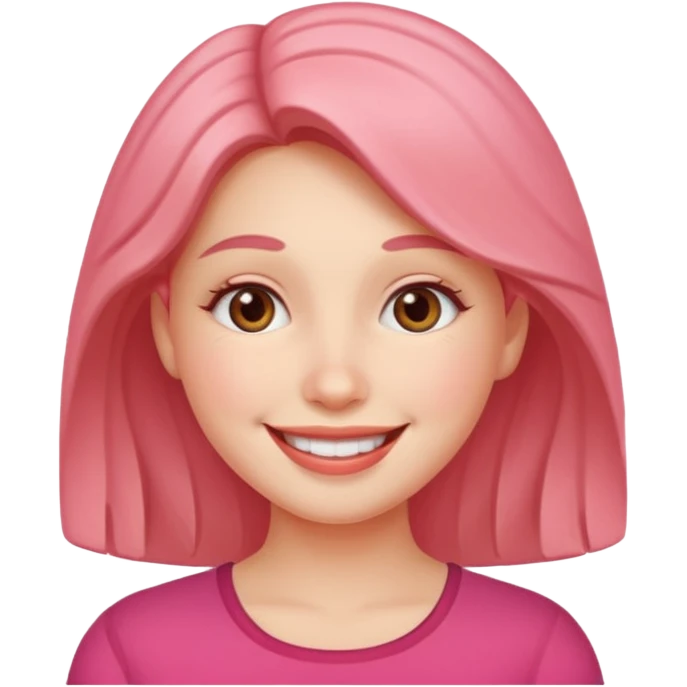 여자이고, 웃고 귀엽게  emoji