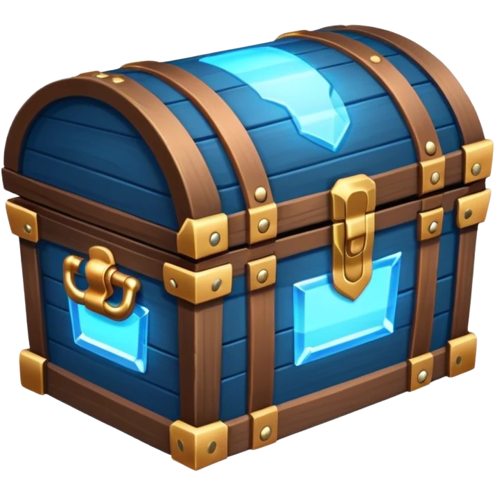 treasure chest glowing blue emoji