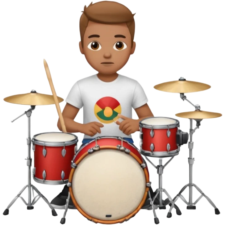 drummer at drum kit emoji