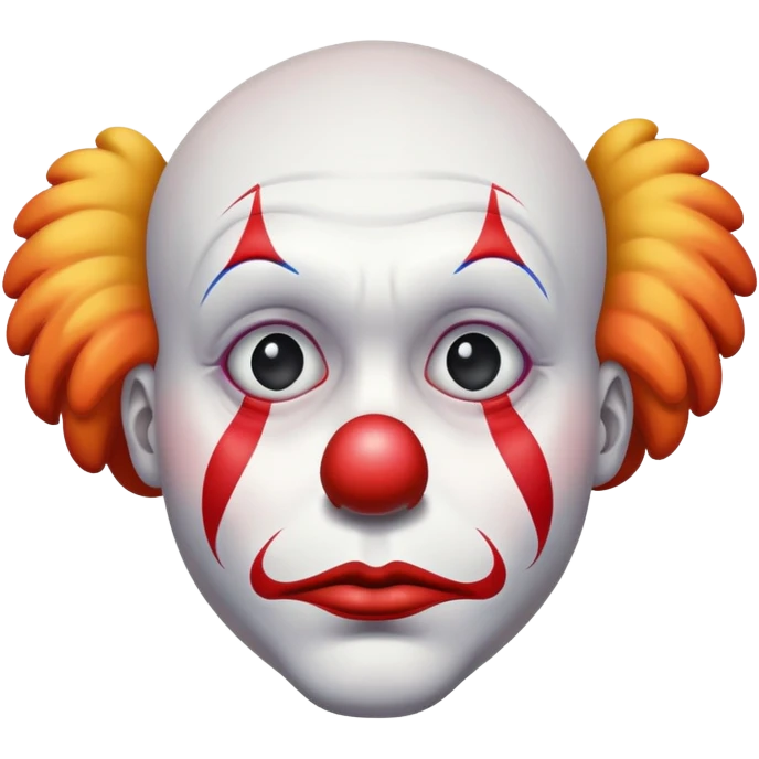 Depressed clown emoji