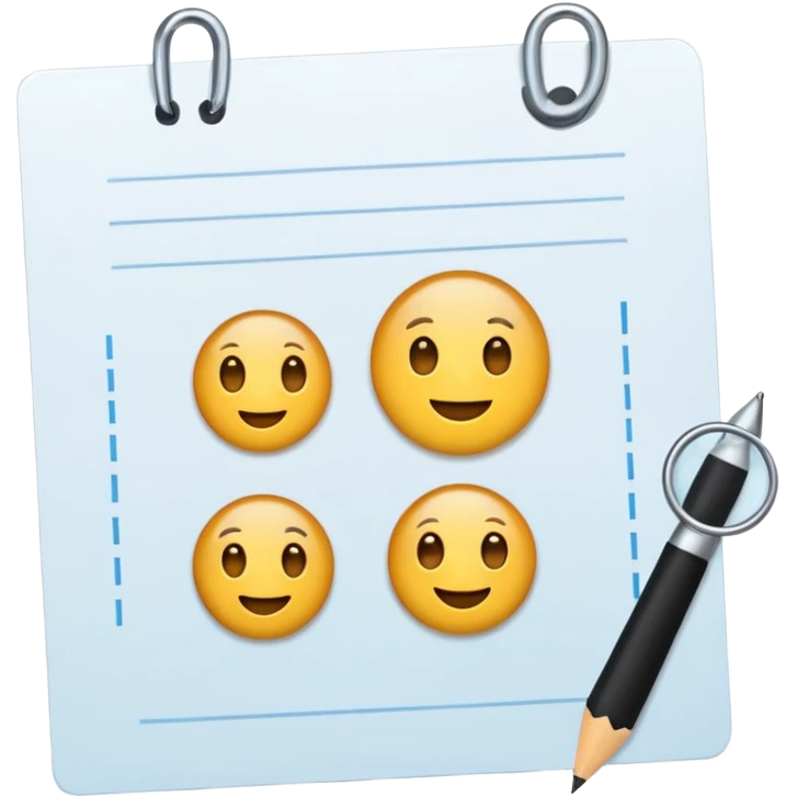 test completion sheet emoji