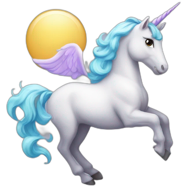 Merde sur licorne emoji