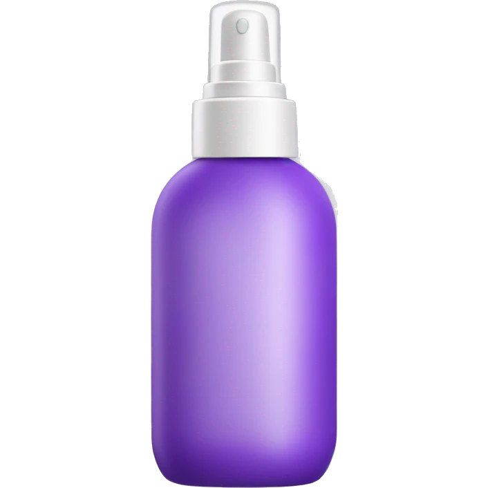 spray skincare bottle purple sleep emoji